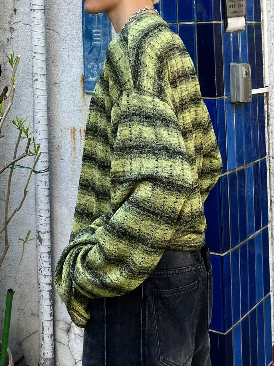 【Chikashitsu +】gradation border knit (5color) / 【チカシツプラス】グラデーションボーダー長袖ニット