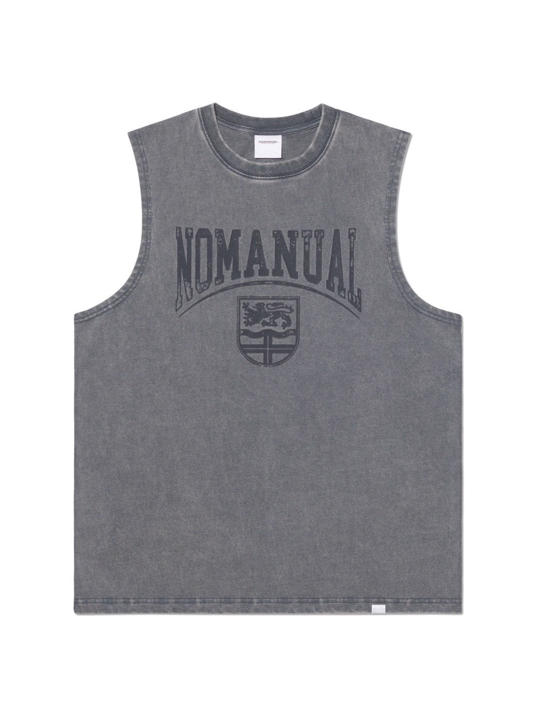 【NOMANUAL】EMBLEM WASHED SLEEVELESS TEE