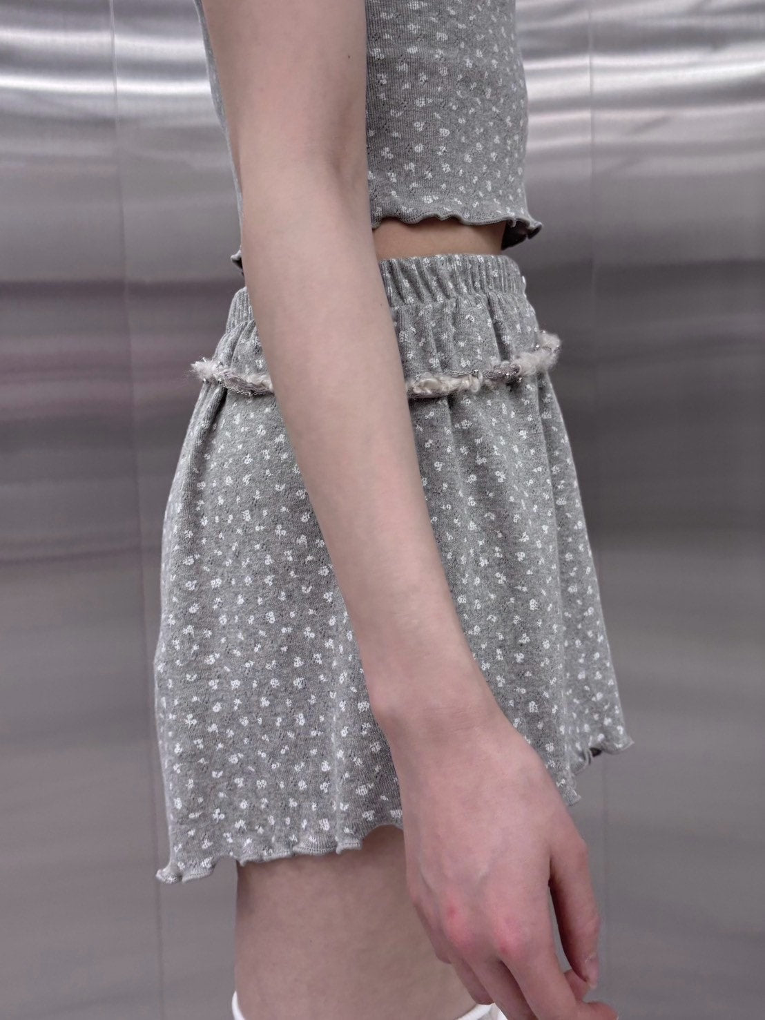 受注制【nmtc +】flower mini shorts (2color)