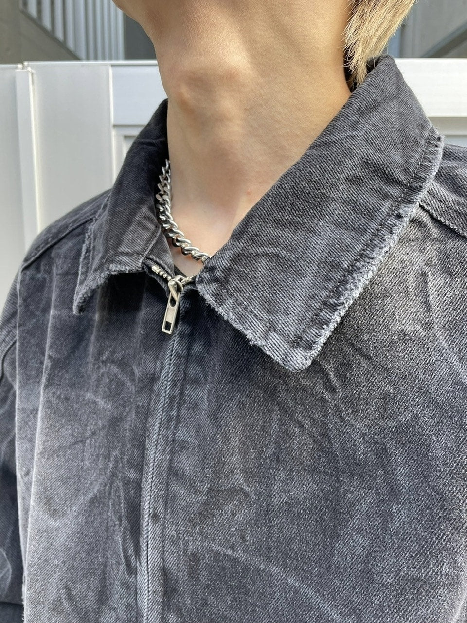 受注制【nmtc +】side zip denim jacket