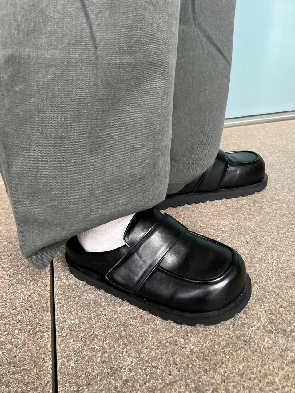 【Chikashitsu +】volume toe loafer like mule