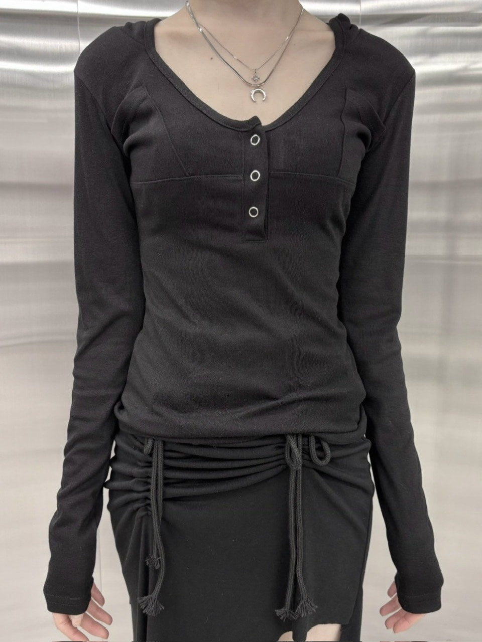 受注制【nmtc +】hooded long sleeve (2color)