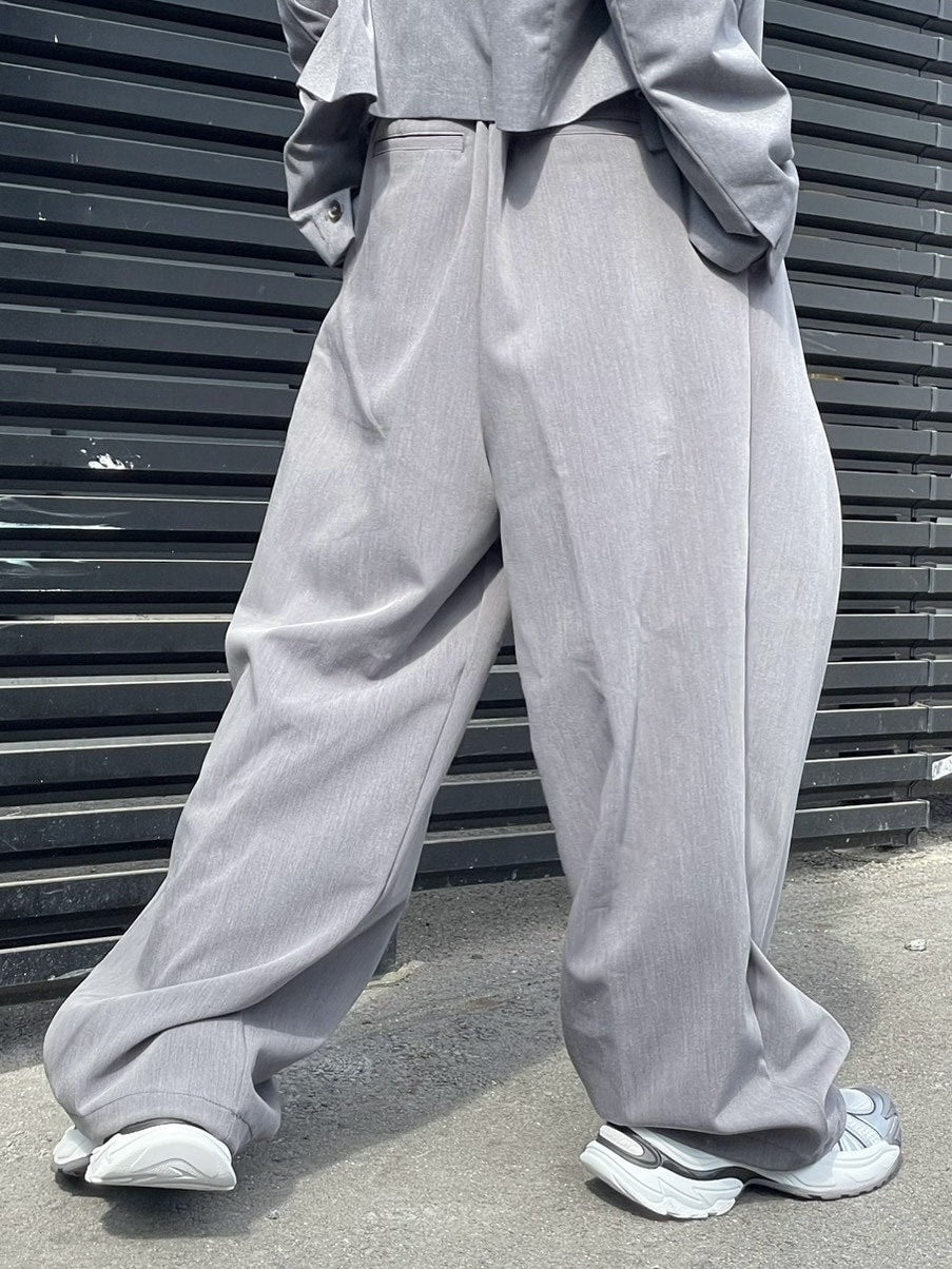 受注制【nmtc +】pin tuck wide slacks (2color)