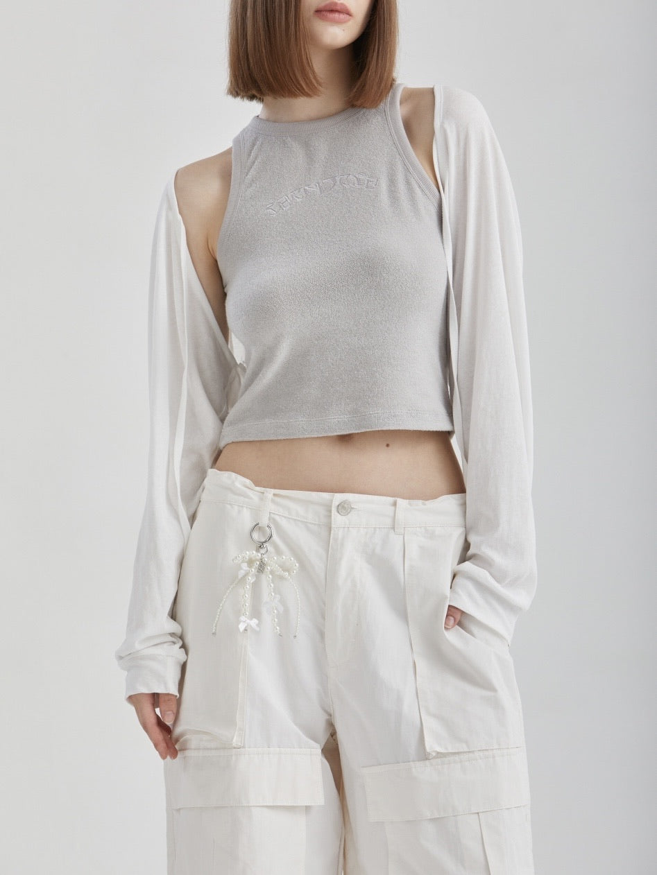 【GATELESS】PEARL RIBBON KEYRING