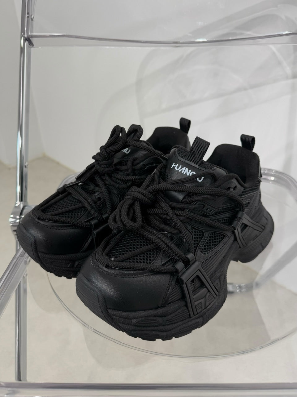 国際配送【Nerd out XU】thick sole daddy shoes (2color)