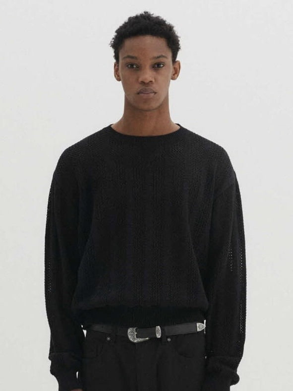 【DNSR】Meshed Crop Knit