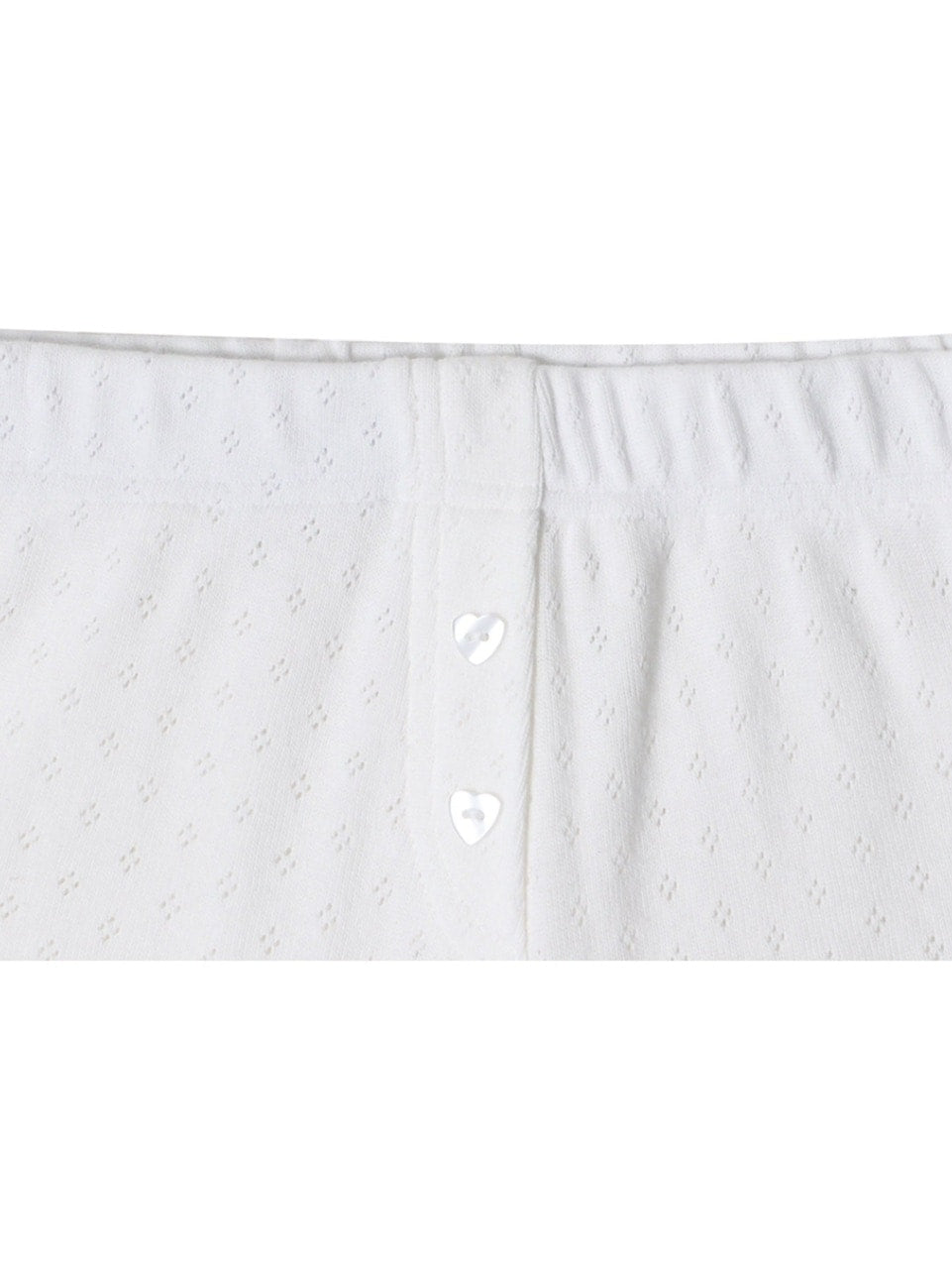【CRANK】HEART BUTTON EYELET SHORTS