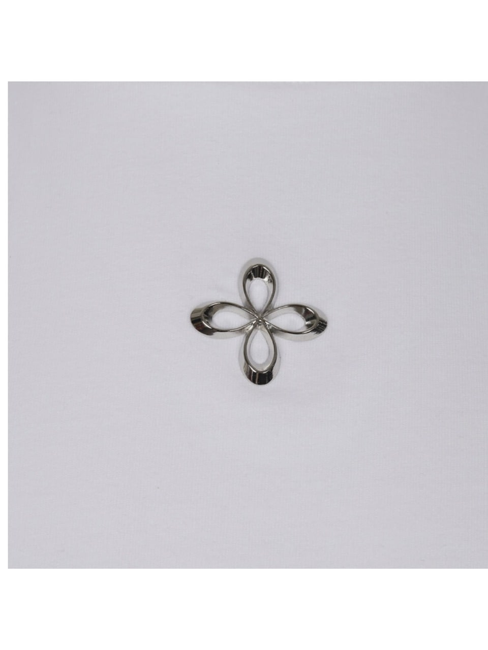 【SURGERY】unbalance metal clover logo T-shirts