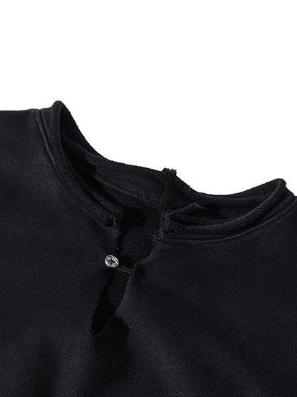 【Cord】Round Cut Vent Crew-neck