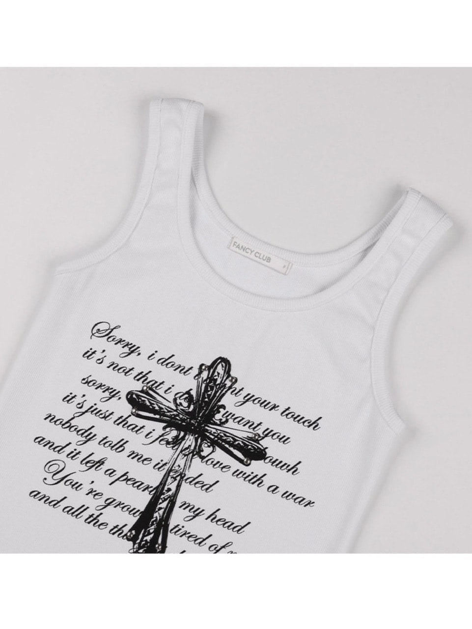 【FANCY CLUB】FRONT CROSS SLEEVELESS