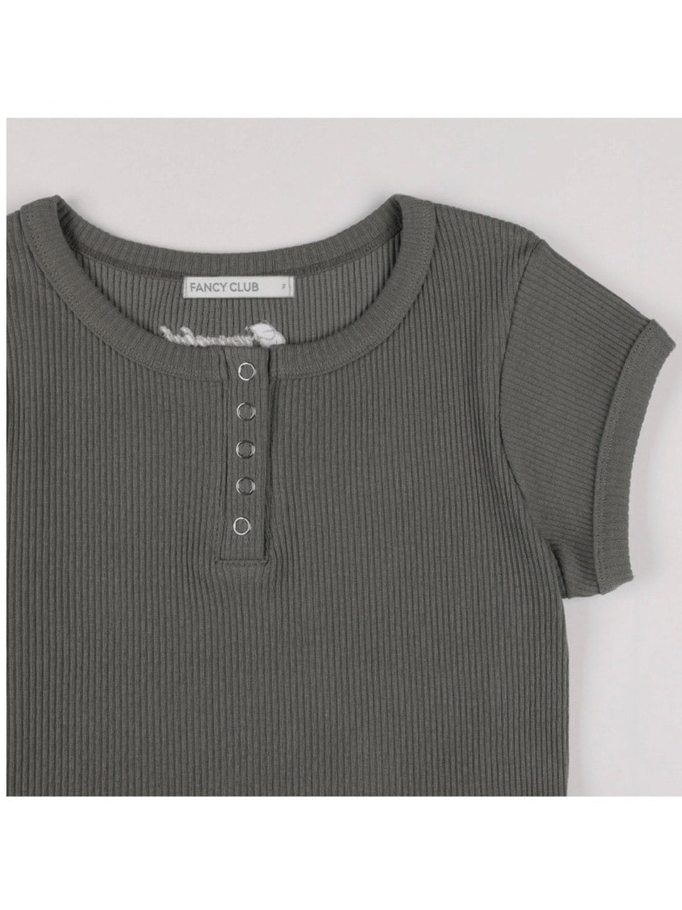 【FANCY CLUB】SIDE BUCKLE RIBBED TEE / 【ファンシークラブ】サイドバックルリブ半袖Tシャツ