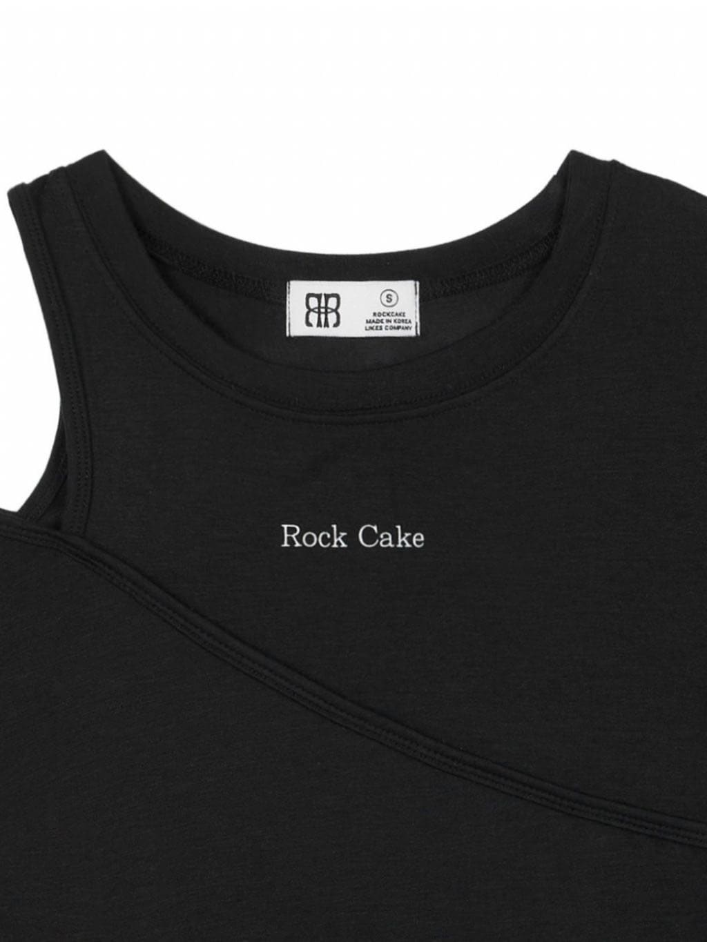 【ROCK CAKE】One Shoulder Layered Top