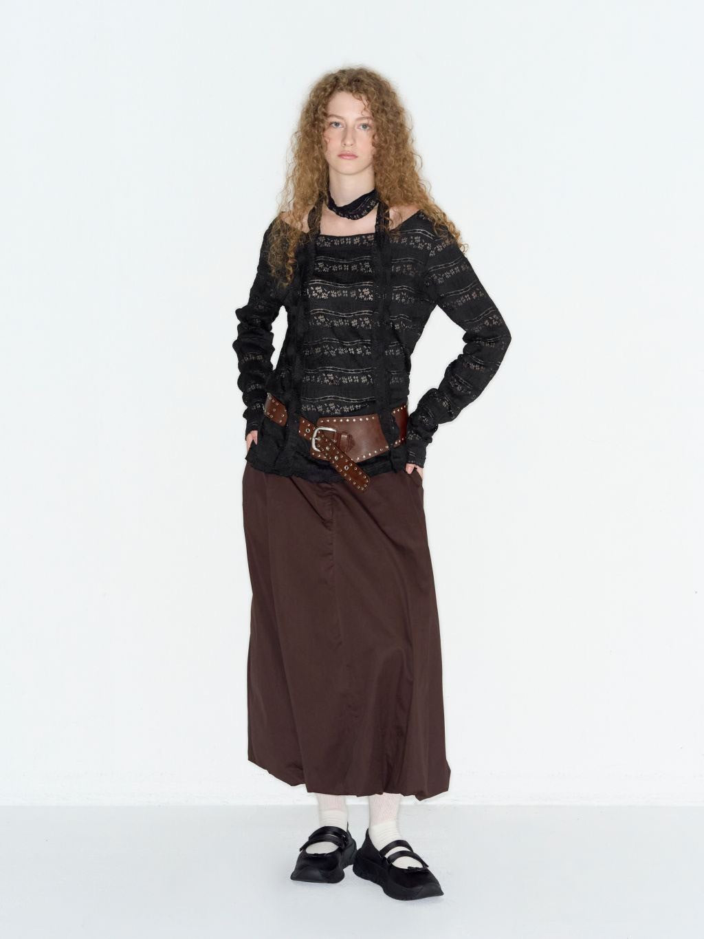 【ROCK CAKE】Pattern Punching Long sleeve