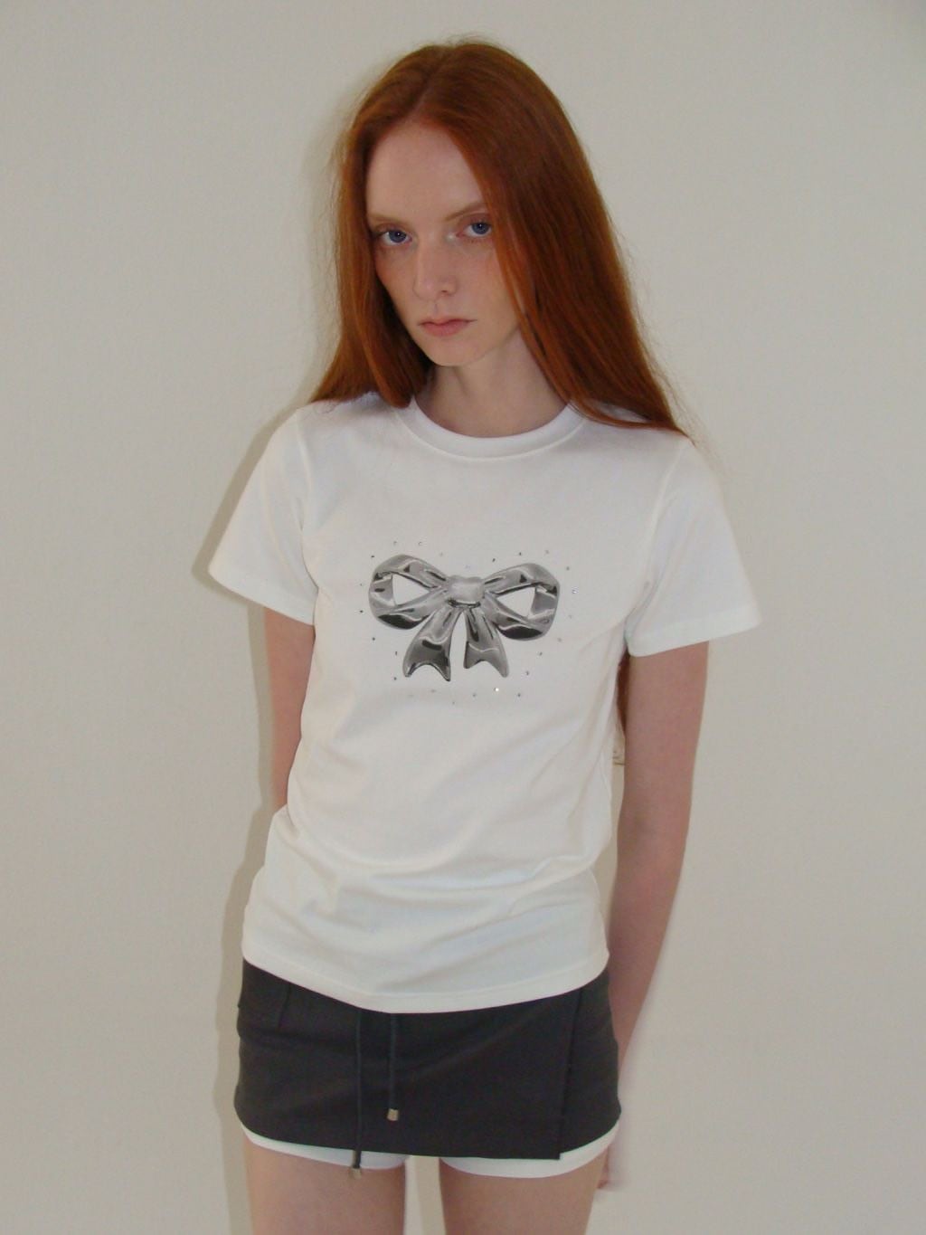 【ROCK CAKE】Hotfix Ribbon Top