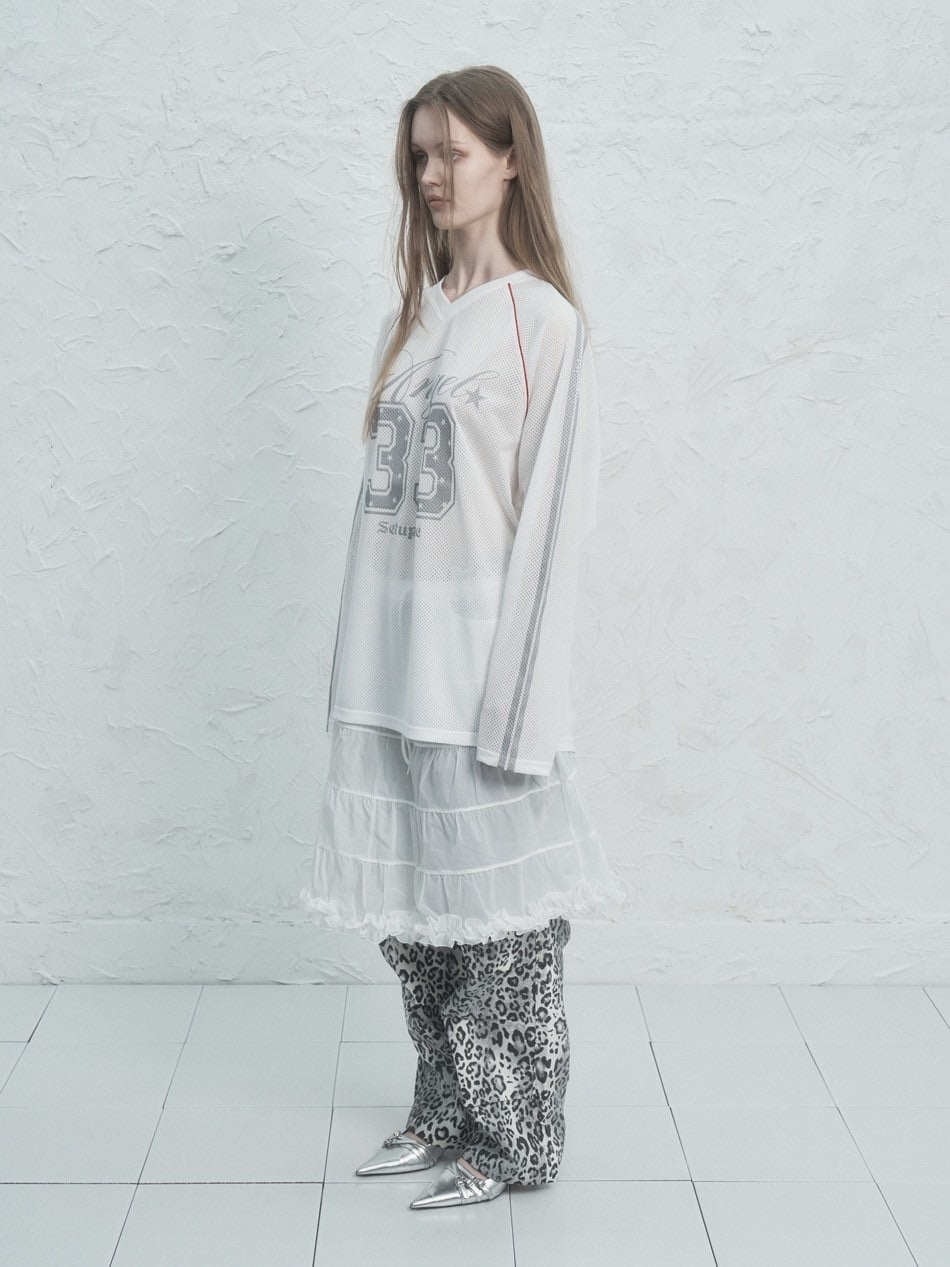 【SETUP‐EXE】V-NECK MESH SPORTS T