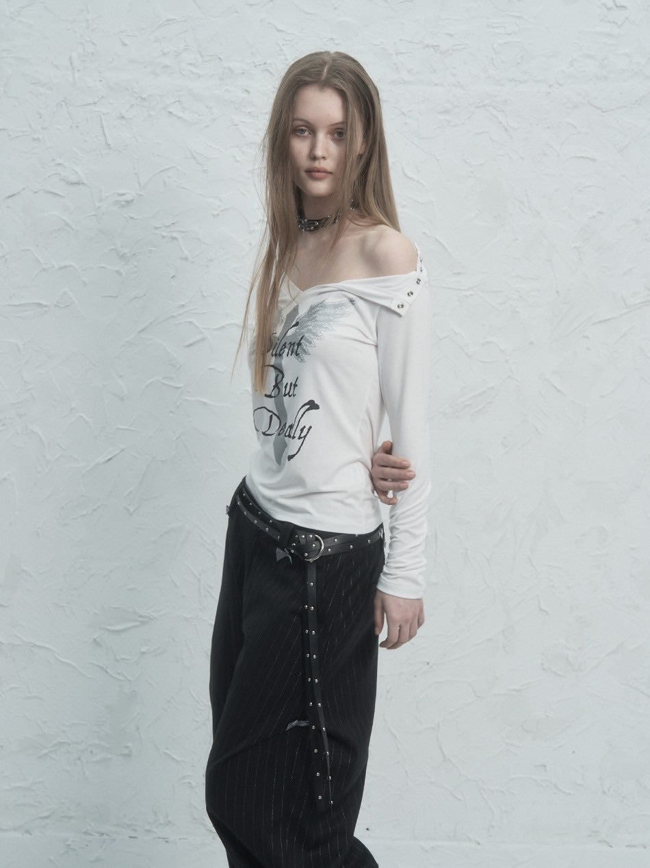 【SETUP‐EXE】V-NECK CROSS TOP