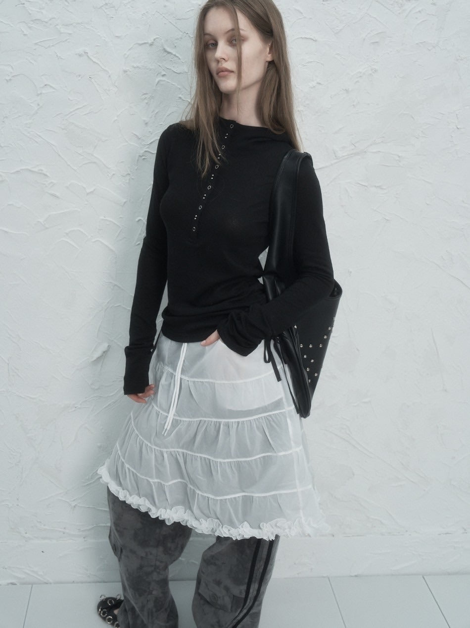 【SETUP‐EXE】FRILL CANCAN SKIRT