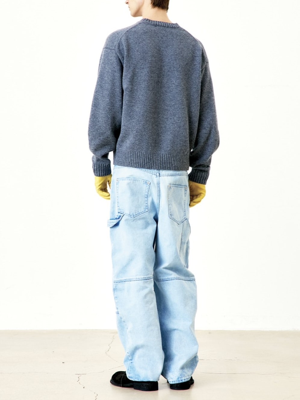 【COOR】WOOL CROPPDO CREWNECK SWEATER