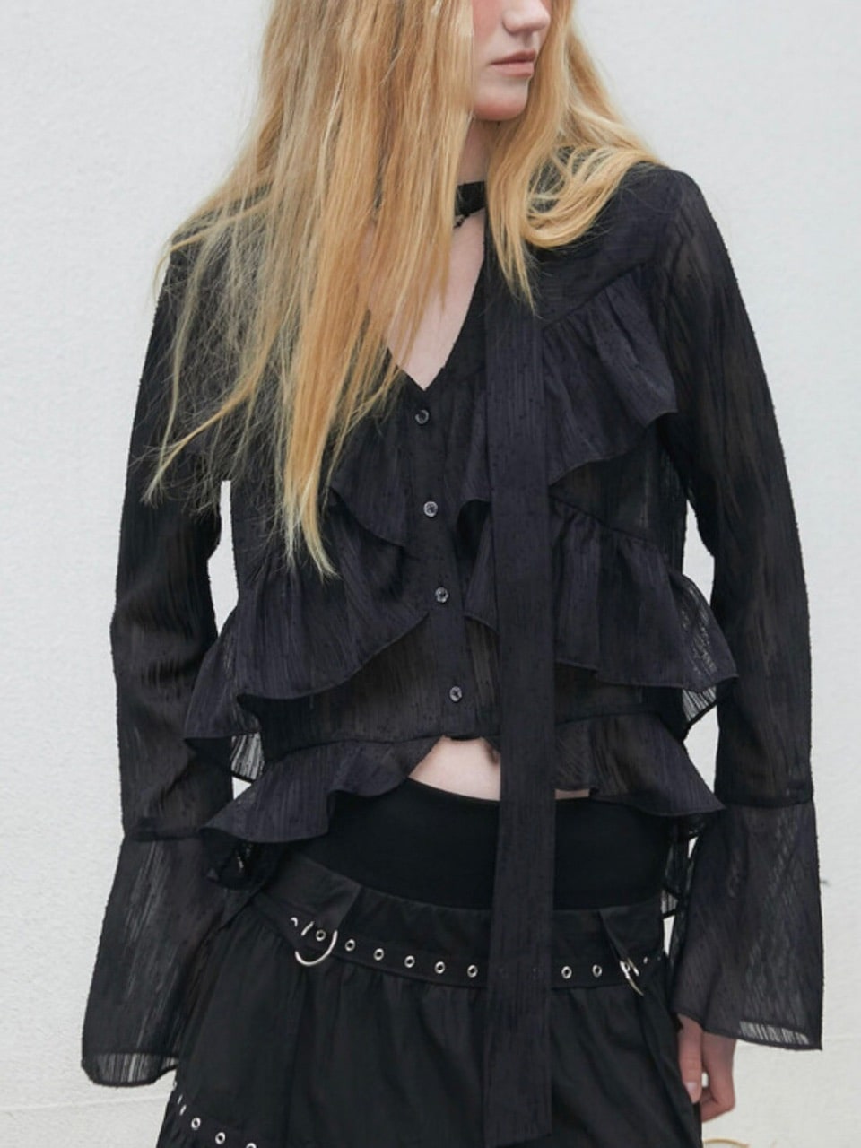 【NOT KNOWING】Bohem Chiffon Blouse