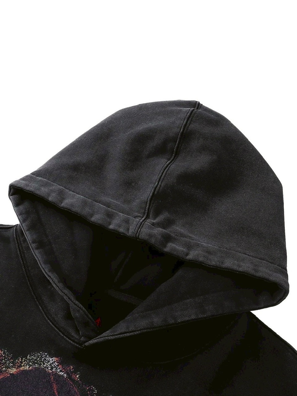 【The Boy Has No Patience】NIGHT OF THE BLOOD MOON WASHED DISTRESSED GRAPHIC HOODIE