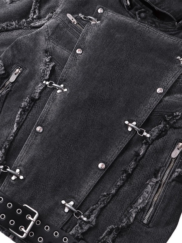 【The Boy Has No Patience】BLOOD MOON NIGHT SNAKE PRINT JACKET
