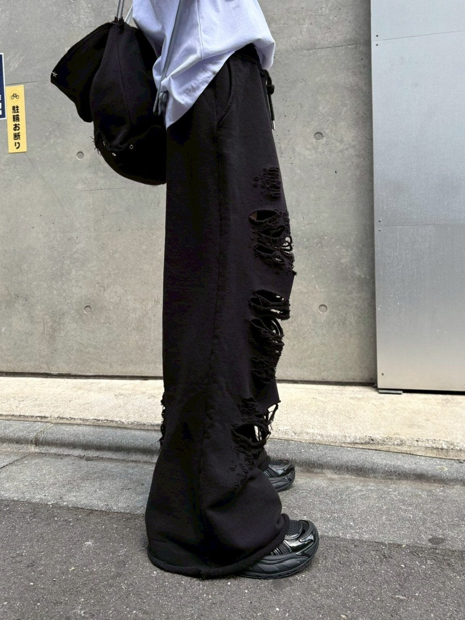 【nmtc +】damage sweat pants (2color)