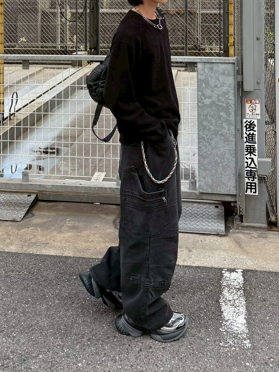 大阪店WEB限定受注制【Chikashitsu +】straight fit carpenter denim pants