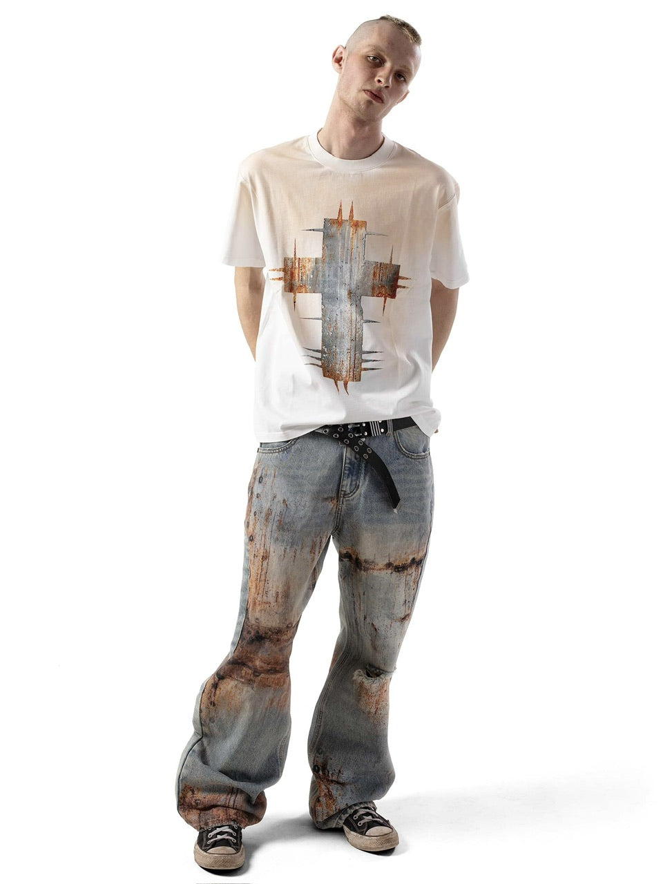 【RACER WORLDWIDE】Rust Cross T-Shirt