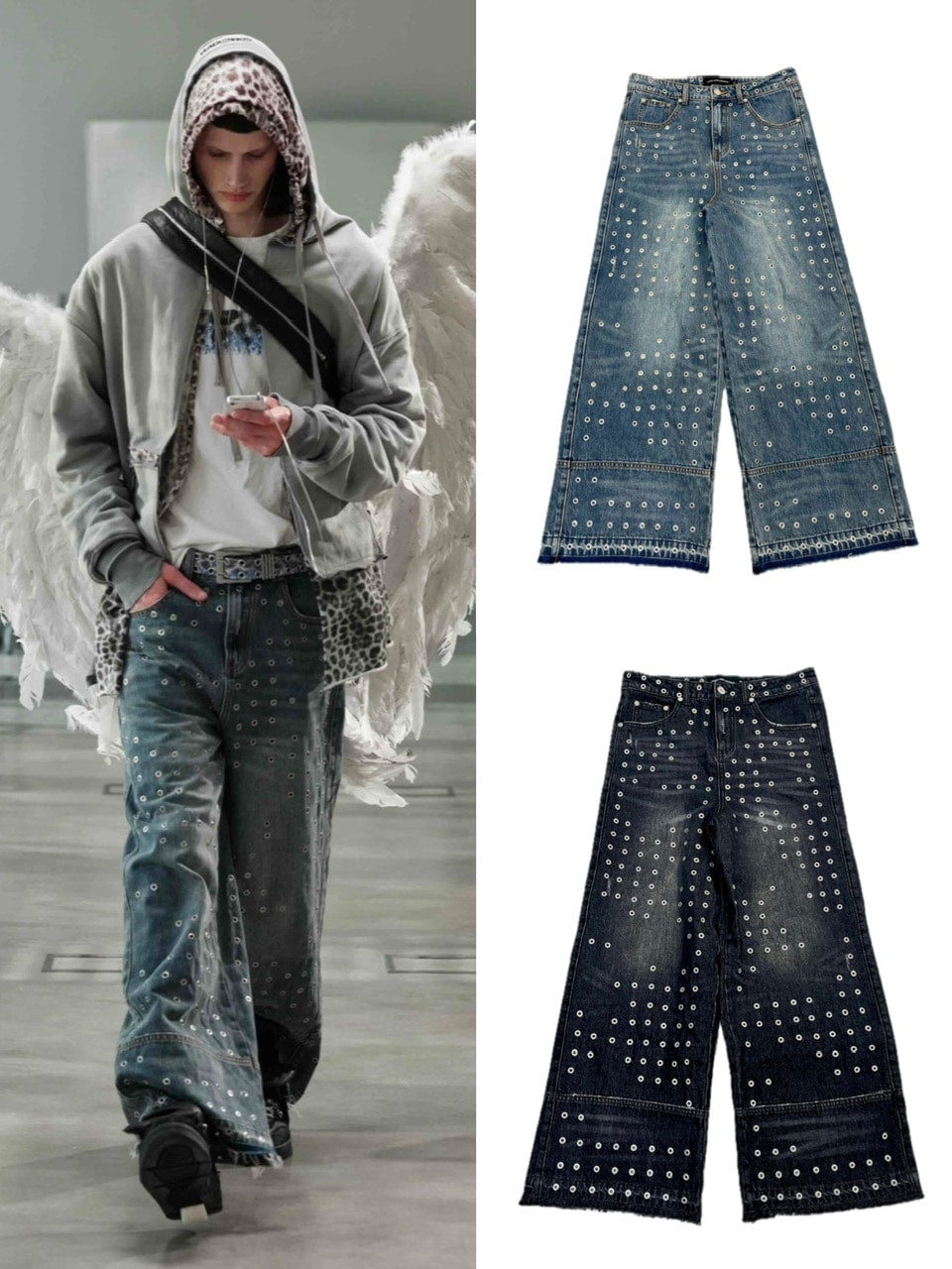 【RACER WORLDWIDE】Eyelet Jeans