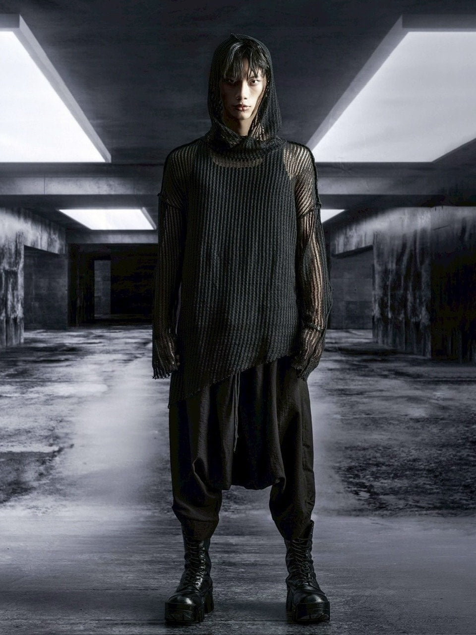 1/2 20:00再販【RICH】Mesh Hoodie / 【リッチ】メッシュフードトップス