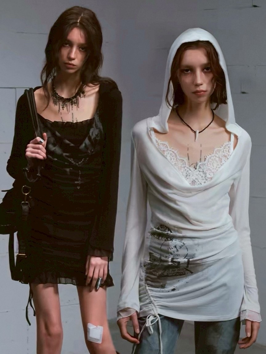 【Cest Nous】two-piece dress (3color) / 【セヌー】ツーピースレイヤードミニワンピース