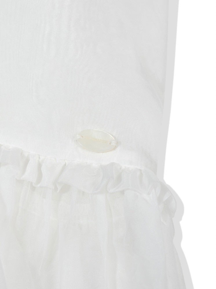 【Uglyshadow】ORGANZA RIBBON BLOUSE