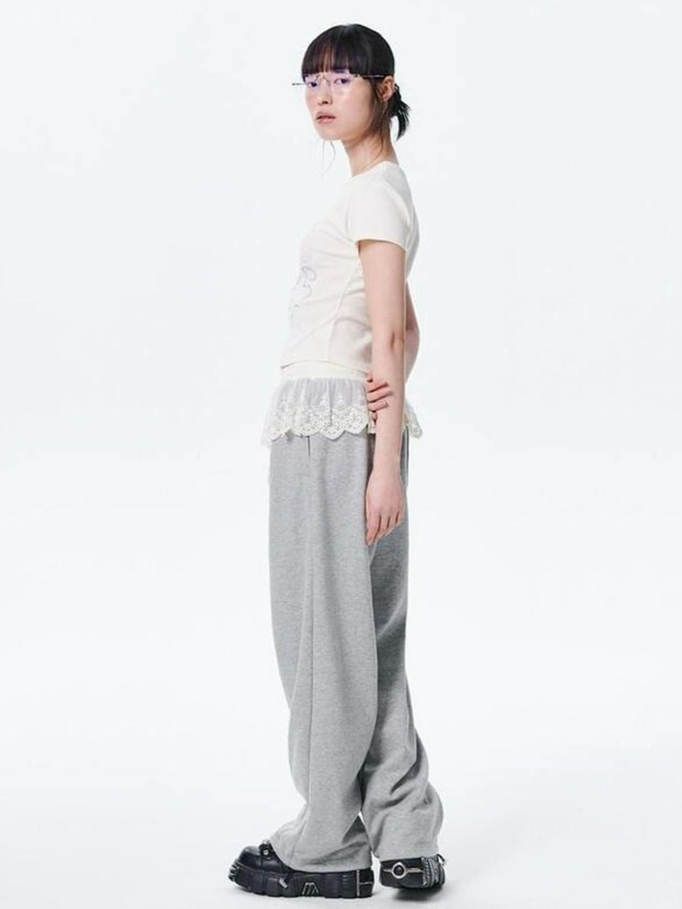 【runningHIGH】RIBBON CAT H/S TEE / 【ランニングハイ】リボンキャットプリント半袖Tシャツ