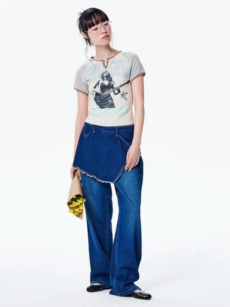 【runningHIGH】VARSITY LOGO H/S TEE