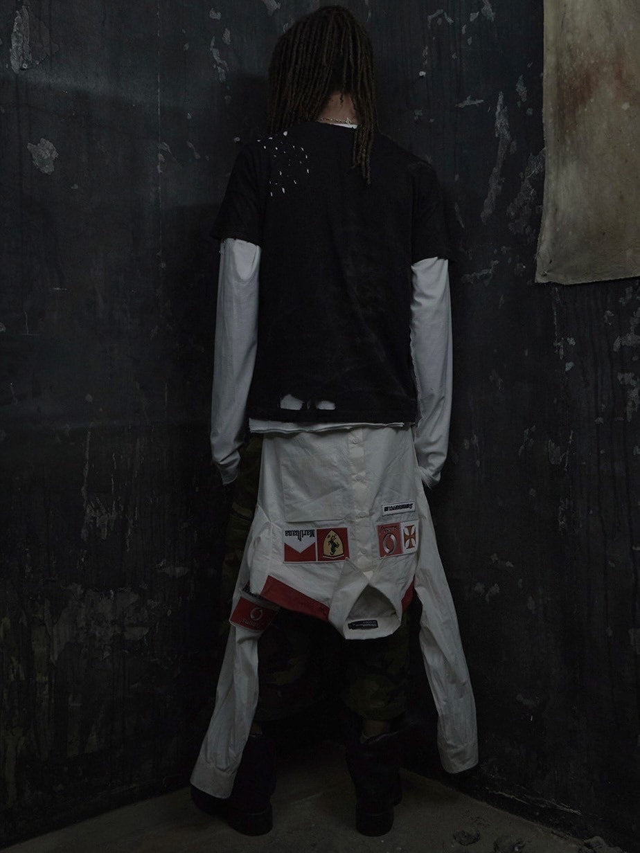 【SUNDAY OFF CLUB】TOV Hand Distressed Short Sleeve