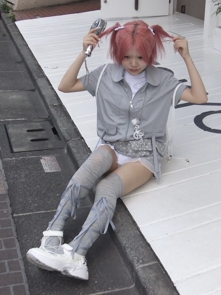 受注制【nmtc +】ribbon knee socks (3color)