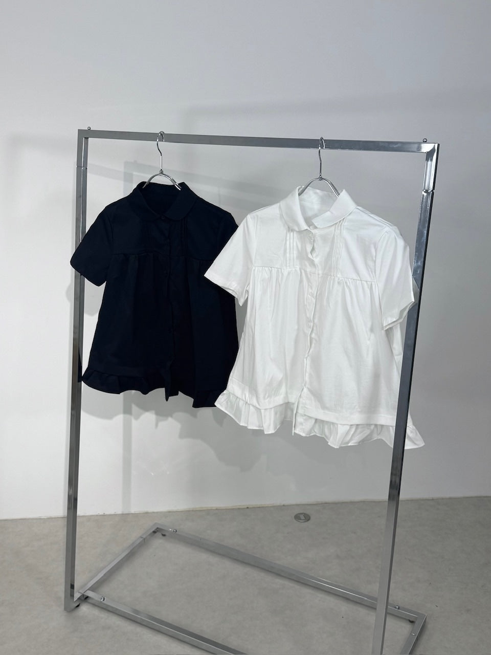 国際配送【Nerd out XU】peplum blouse (2color)