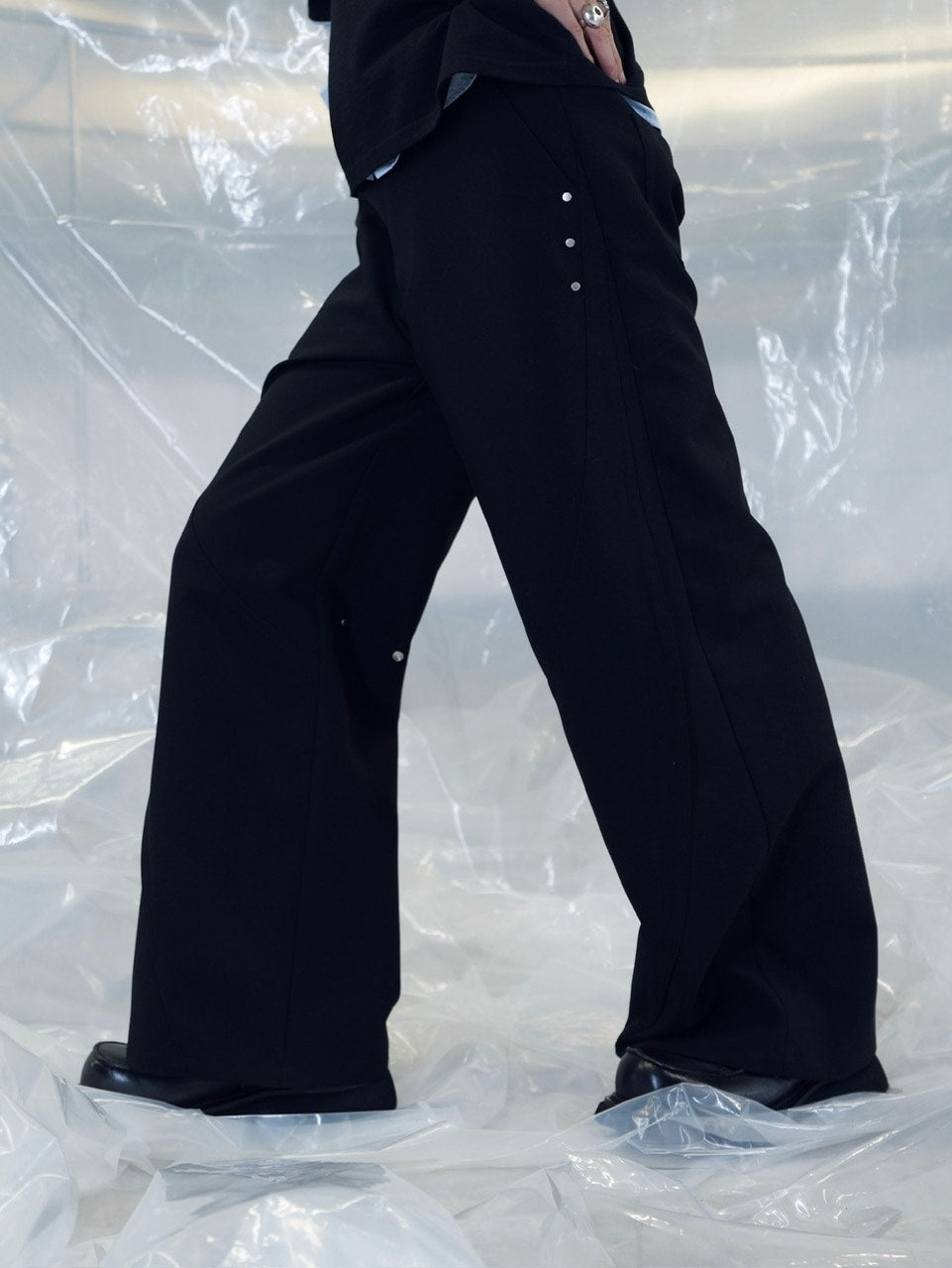 CS】SEAM DESIGN DRAPE WIDE PANTS – PRESSING WEB SHOP