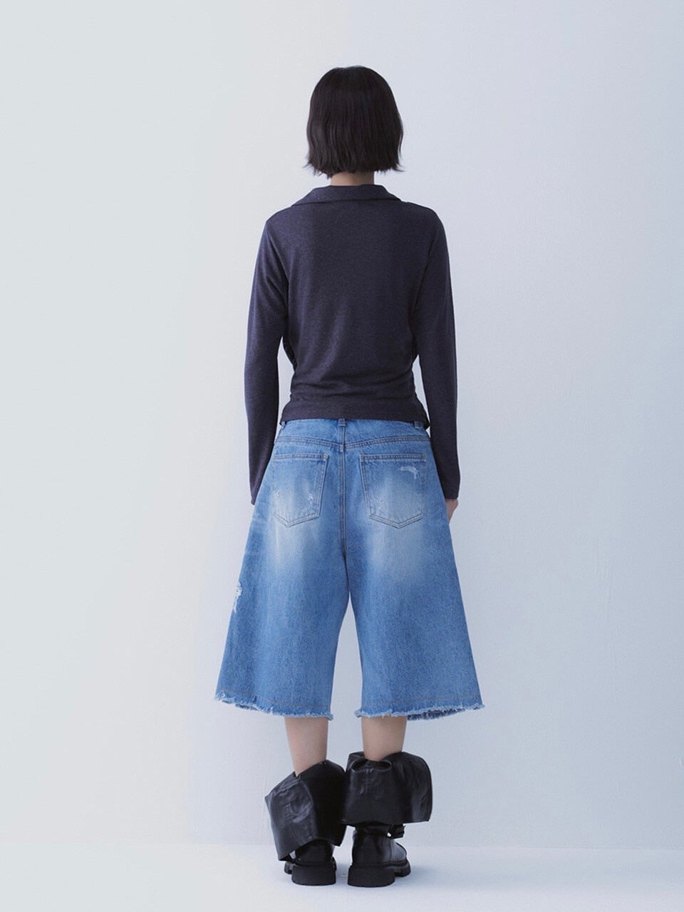 【SETSETSET】DRAPE SHIRT TOP