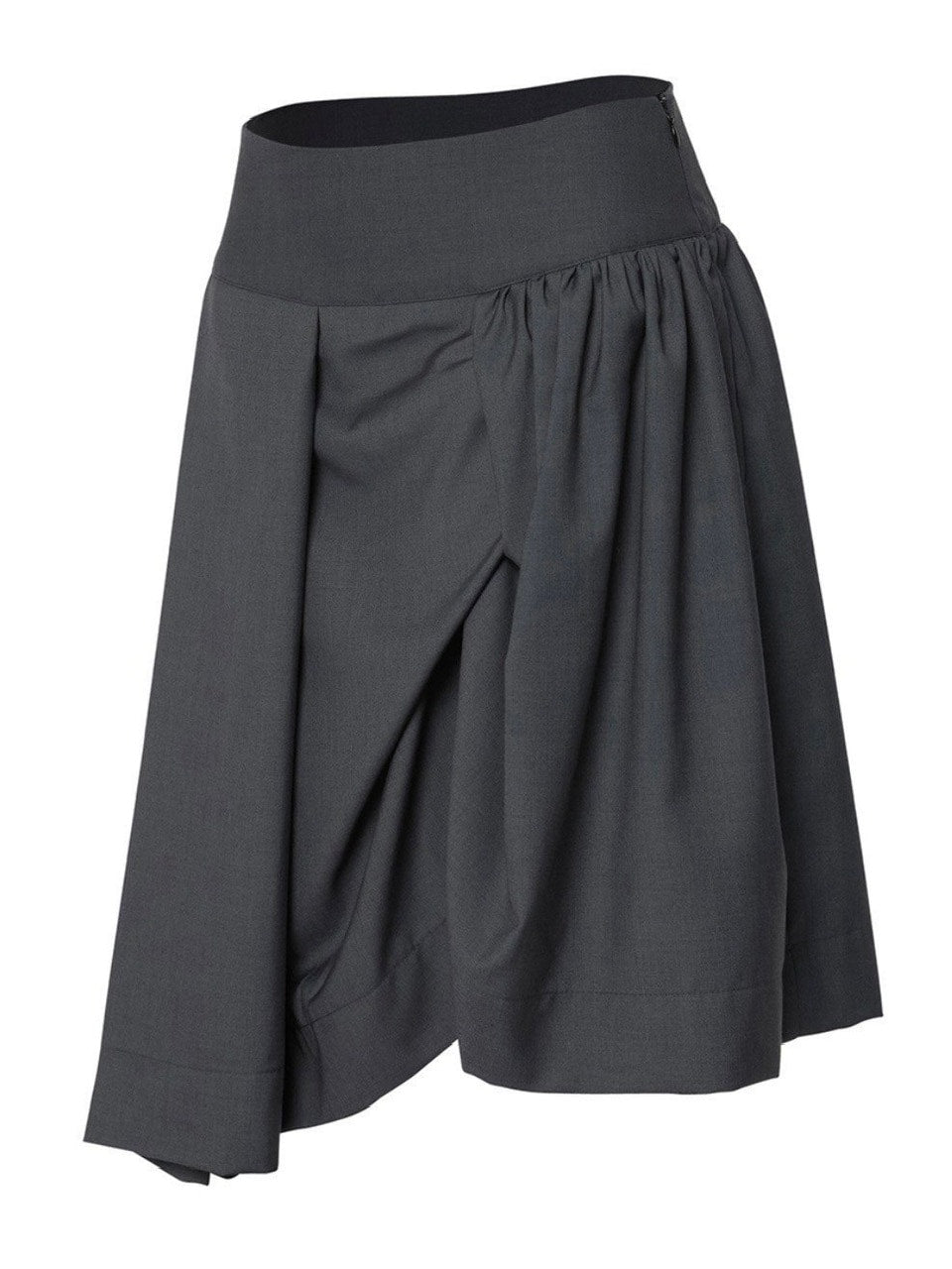 【FLAREUP】Asymmetrical Draped Midi Skirt