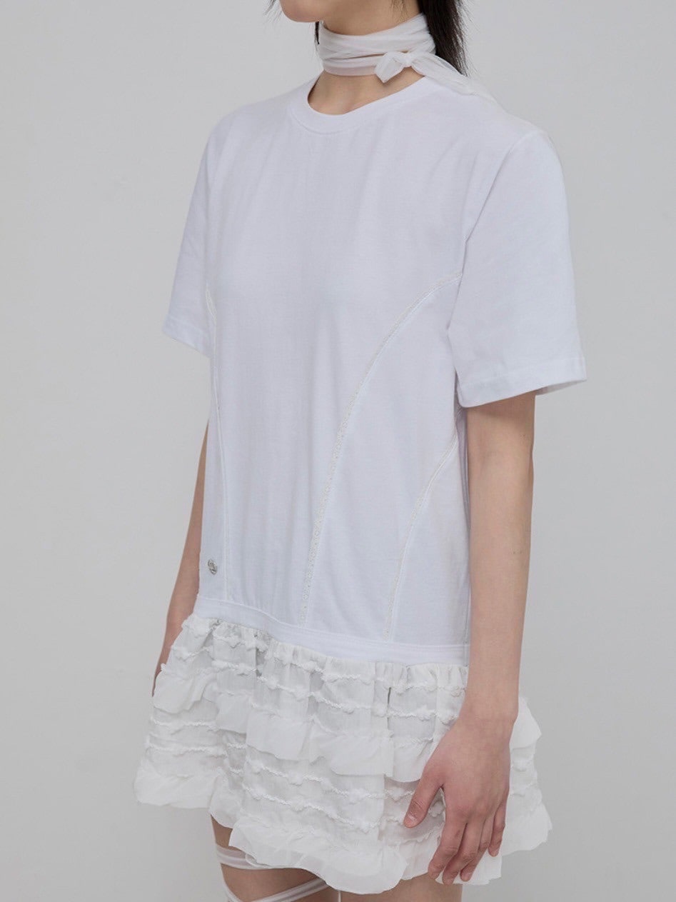 【FLAREUP】Layered Lace T-Shirt