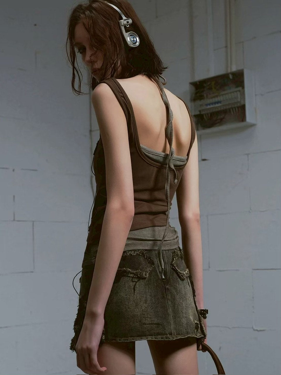 【Cest Nous】Brown Two-Piece Camisole