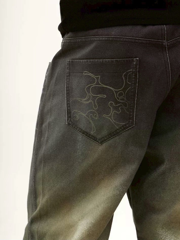 【DND4DES】OCEAN PSYCHEDELIC RHINESTONE JEANS