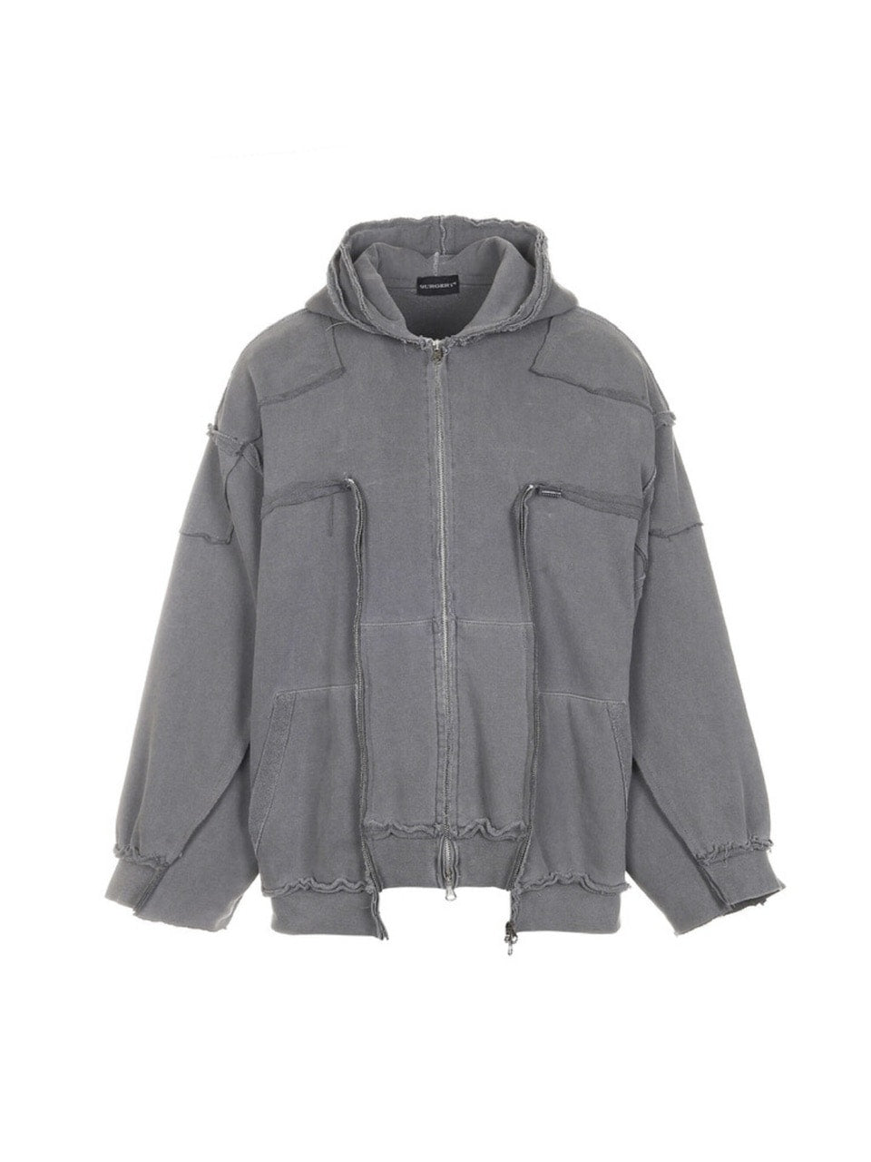 【SURGERY】surgery remake over pigment hood jacket VER.2 / 【サージェリー】リメイクオーバーサイズピグメントジップパーカー