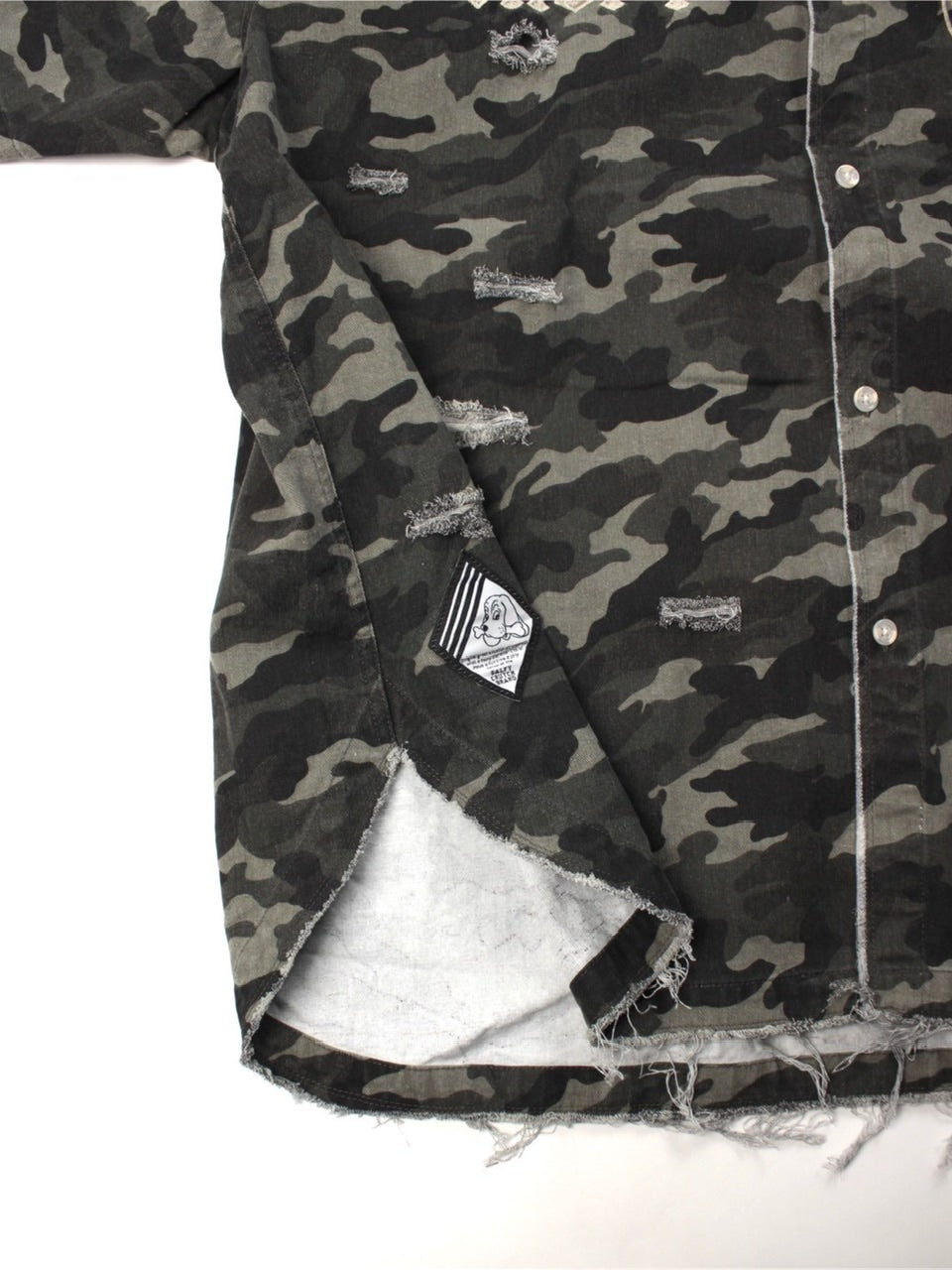 【GALFY】カモフラかも？ボロボロシャツ