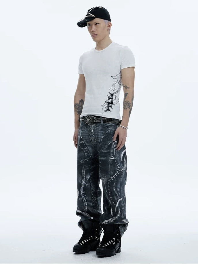 【DND4DES】HONEYSUCKLE CROSS T-SHIRT