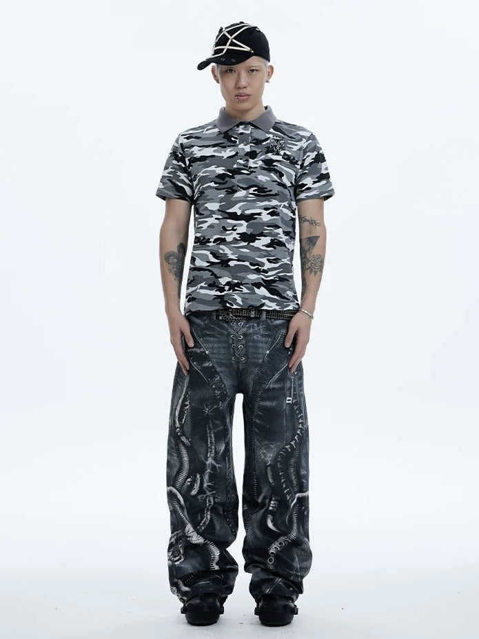 【DND4DES】ALIEN VENOM PRINTED PANTS