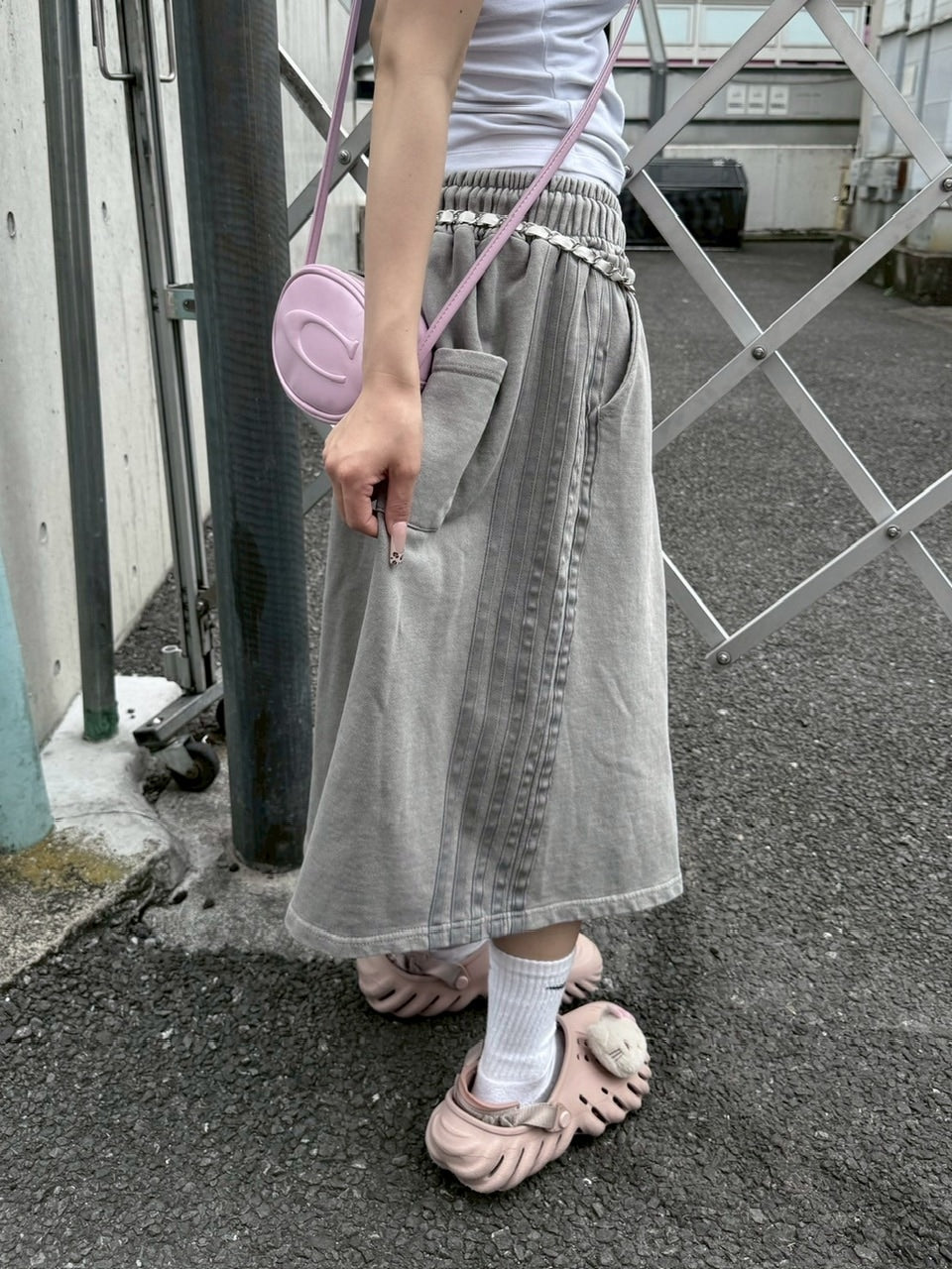 【nmtc+】side line pigment sweat shorts (2color)