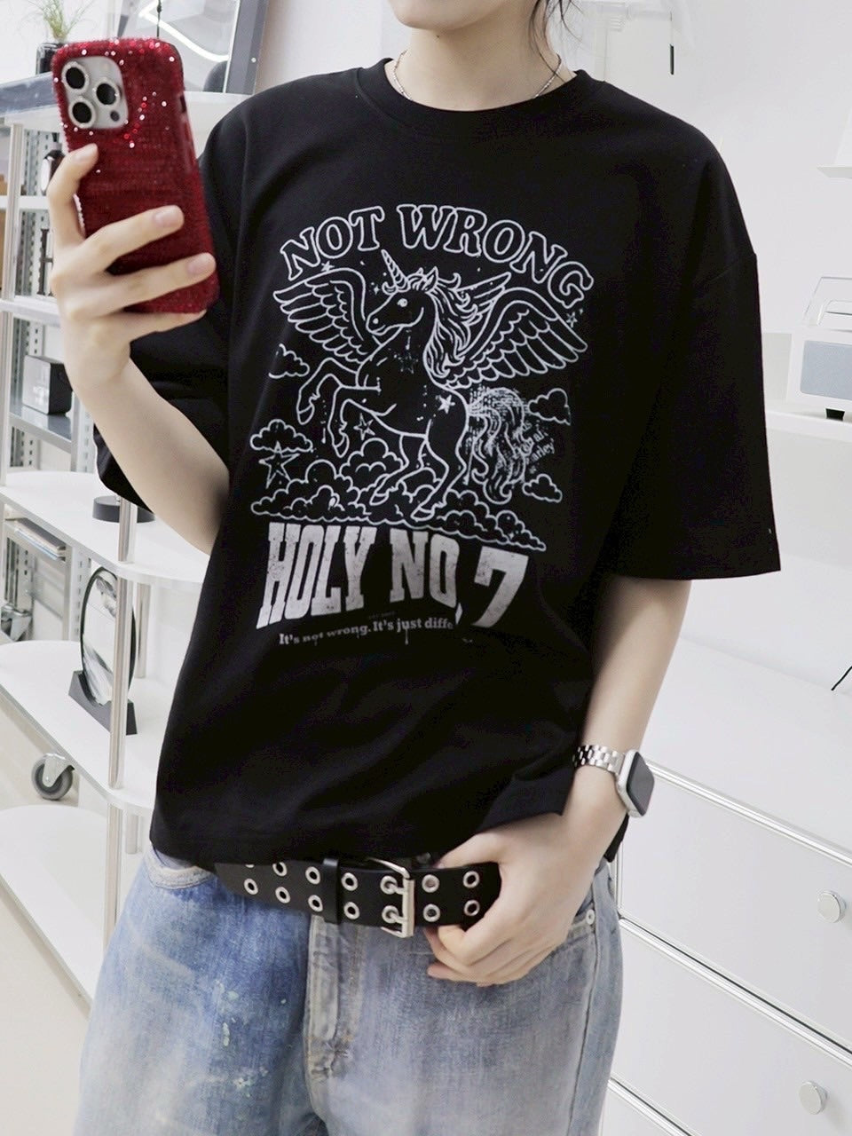 HOLY NUMBER 7】Graphics Archive Short Sleeve T-Shirt 4 – PRESSING