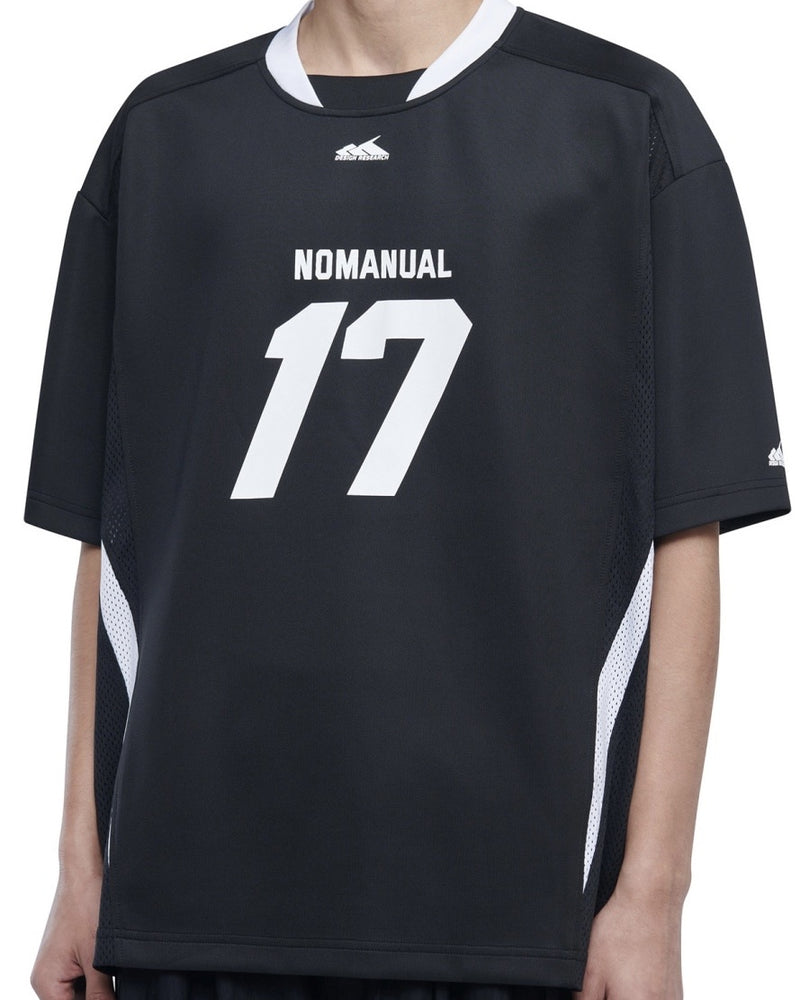 【NOMANUAL】17 MESH BLOCK FOOTBALL JERSEY